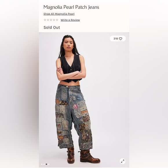 Magnolia Pearl x Free People Dani Patchwork Jeans - Picture 15 of 15